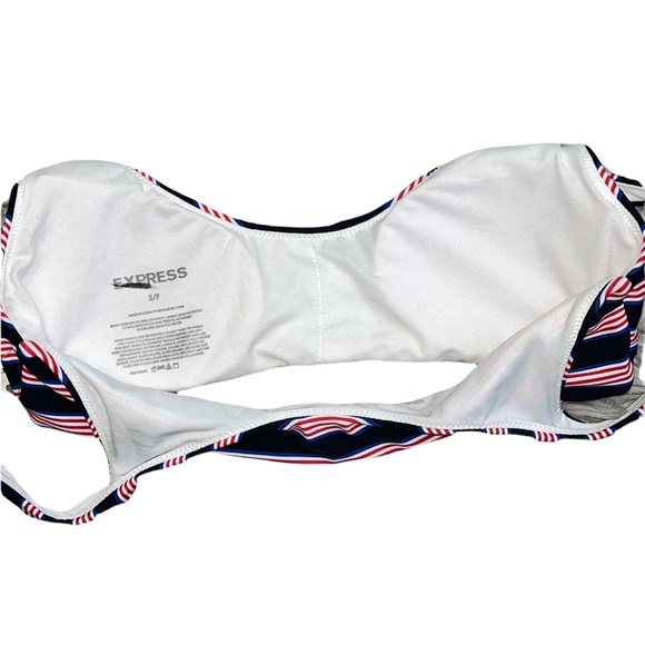 Express Bikini Stripe Swimsuit High Waist S Small Medium New - Picture 3 of 5